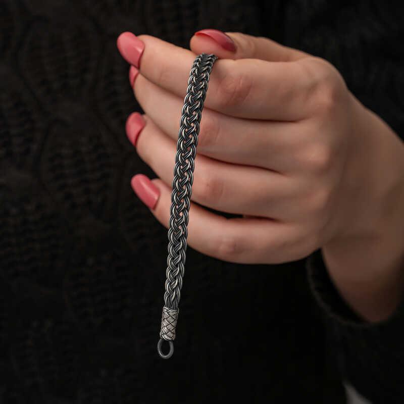 Silver Kazaziye Knit Bracelet