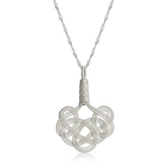 Silver Kazaziye Knit Women's Necklace