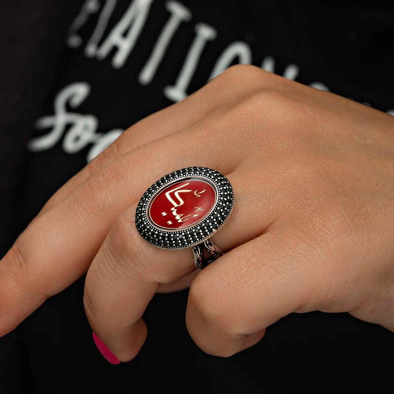 Bague personnalisée en argent pour femme