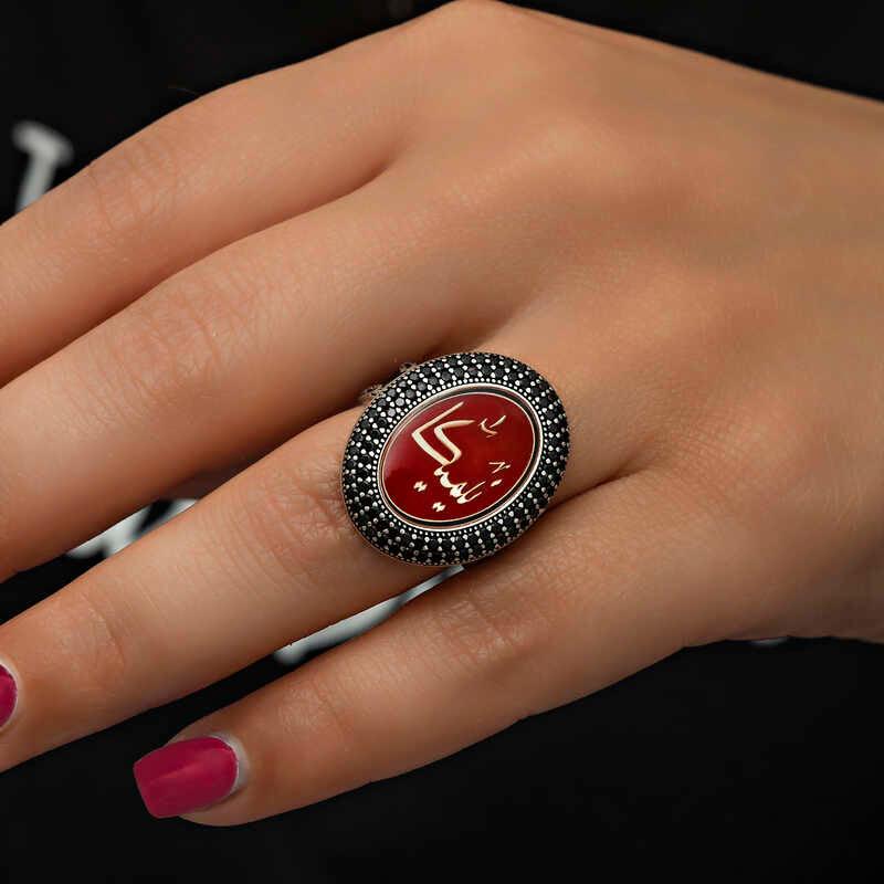 Bague personnalisée en argent pour femme