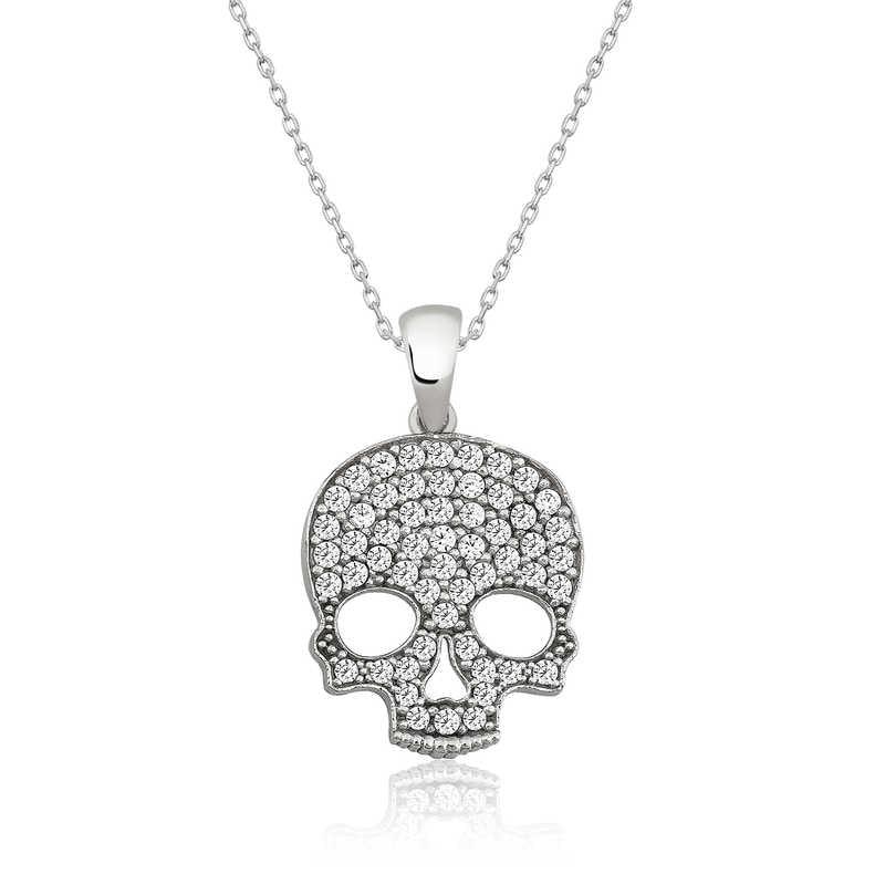 Silver Skull Women's Necklace