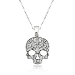 Silver Skull Women's Necklace