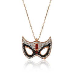 Silver Mask Women's Necklace