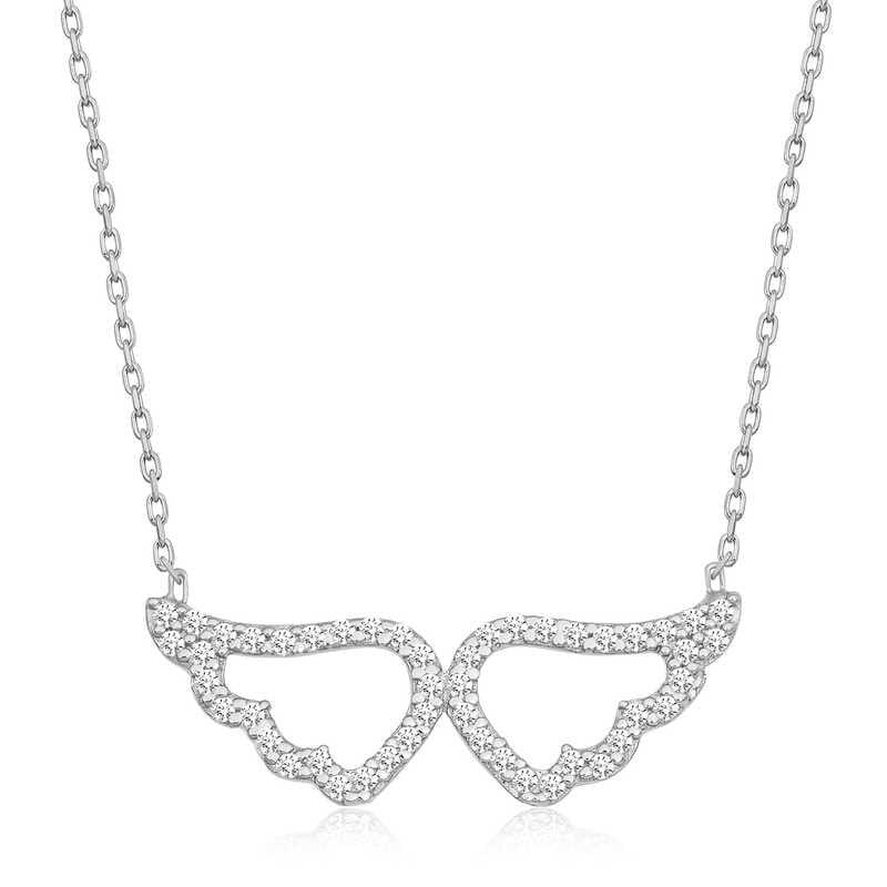 Silver Angel Wing Women's Necklace