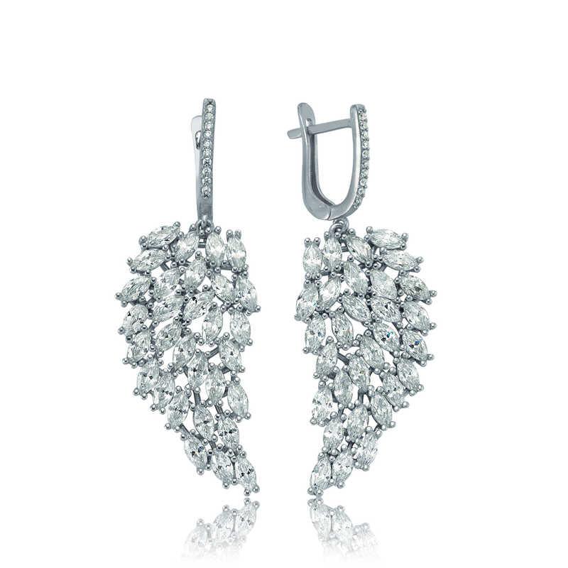 Silver Angel Wing Earrings