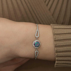 Silver Mystic Topaz Bracelet