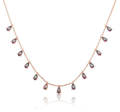 Silver Mystic Topaz Lucky Necklace