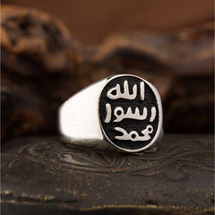 Silver Seal Sheriff Men's Ring