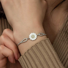 Silver Daisy Bracelet