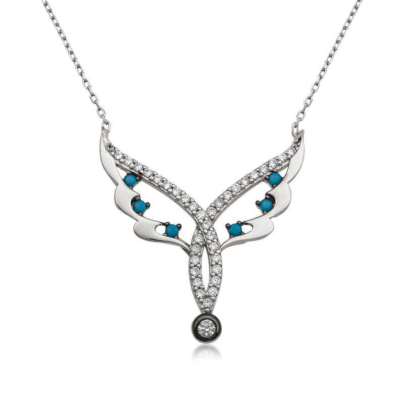 Silver Fairy Wing Women's Necklace