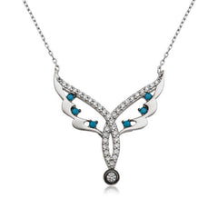 Silver Fairy Wing Women's Necklace