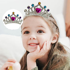 Nessiworld Silver Color Comb Model Princess Queen Crown No 1 12x7 cm