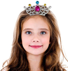 Nessiworld Silver Color Comb Model Princess Queen Crown No 2 12x7 cm