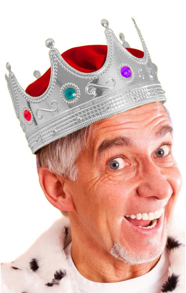 NessiWorld SilverColorAdultChildCompatibleKing CrownRoyal Crown60cm