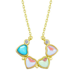 Silver Colored Openable Clover Women's Necklace