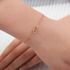Silver Rose Joint Rings Women's Necklace