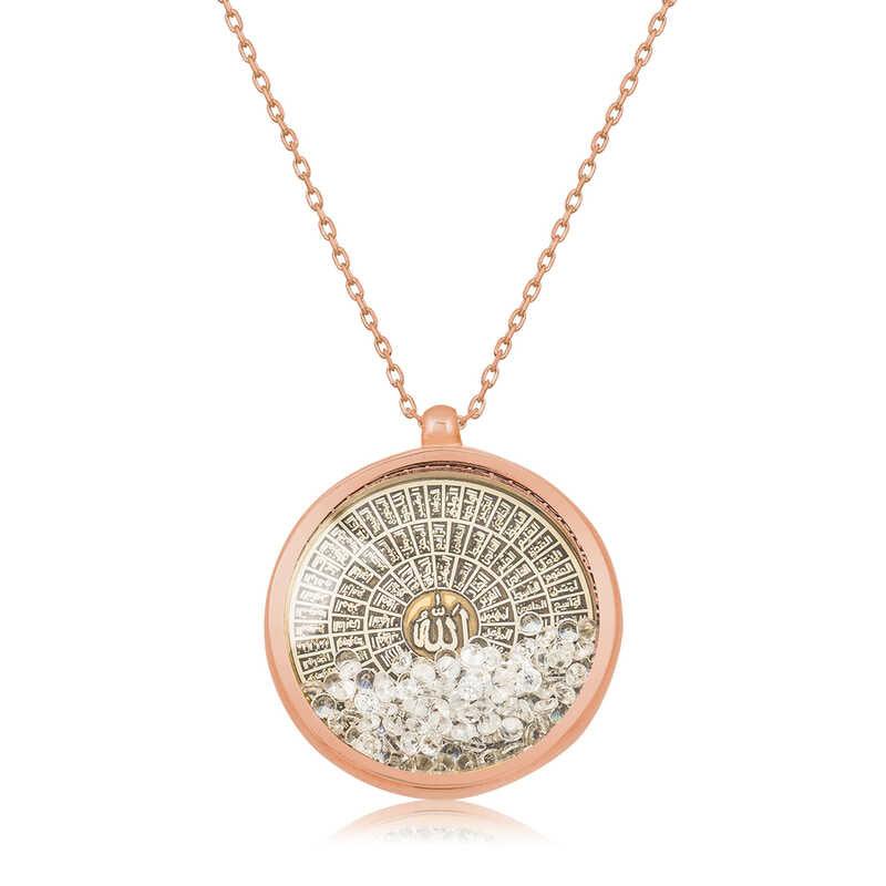 Silver Rose Esmaul Husna Women's Necklace