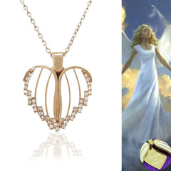 Silver Rose Heart Name Necklace for Women