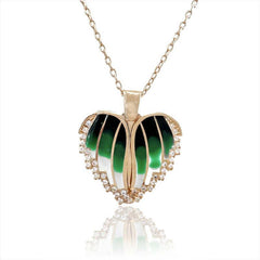 Silver Rose Heart Name Necklace for Women