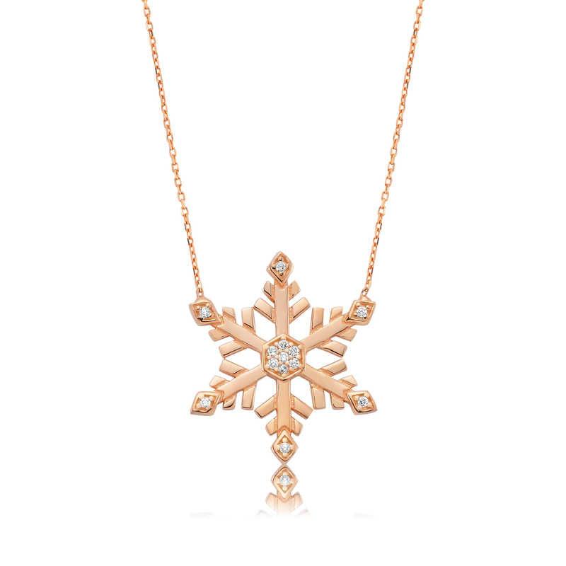 Silver Snowflake Women's Necklace