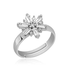 Silver Wind Rose Ring