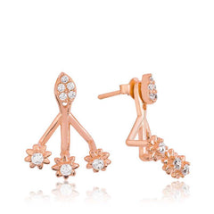 Silver Magic Flower Earrings