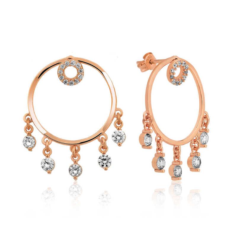 Silver Hoop Women's Earring