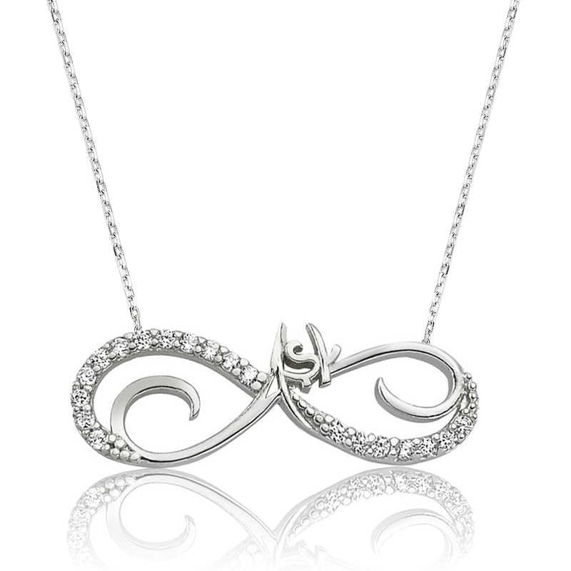 Silver Infinite Love Women's Necklace 