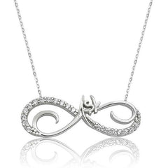 Silver Infinite Love Women's Necklace 