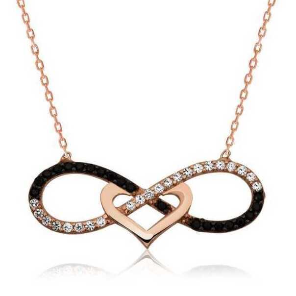 Collier femme Cœur Infini en Argent