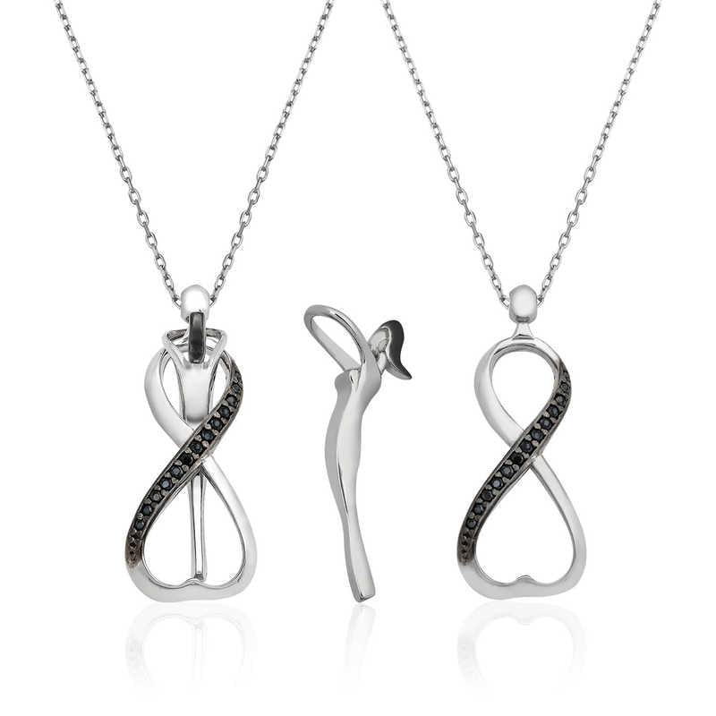Silver Infinity Love Women's Necklace