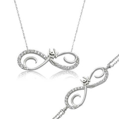 Silver Infinity Love Ladies Set