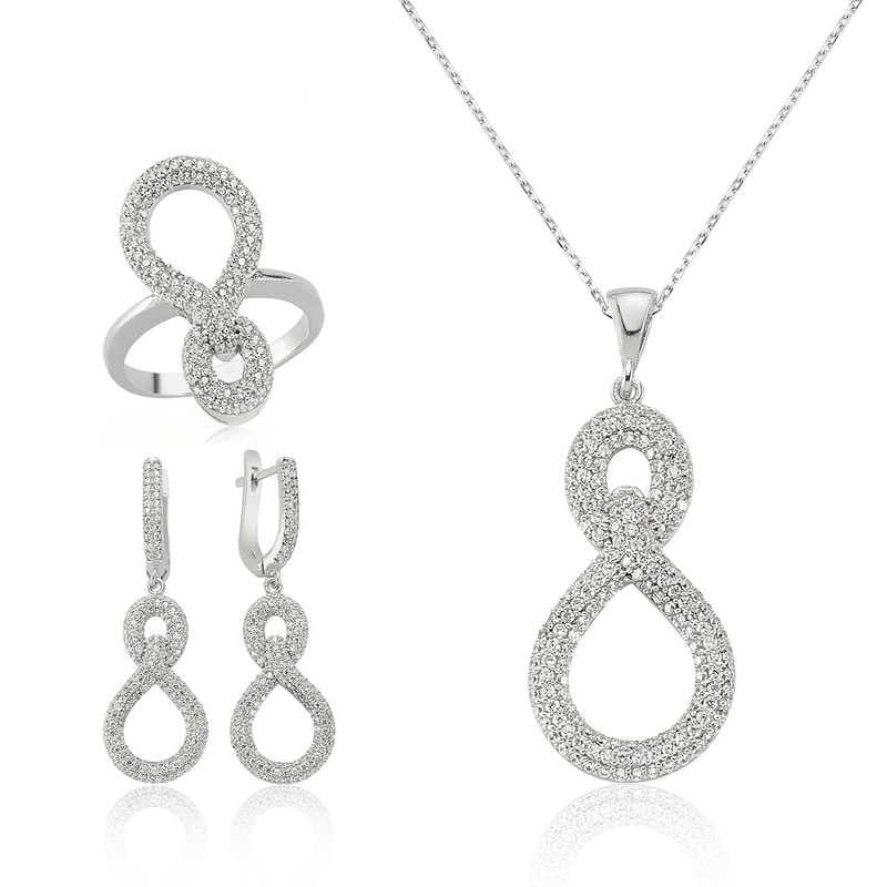 Silver Infinity Ladies Set