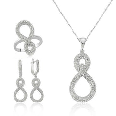 Silver Infinity Ladies Set
