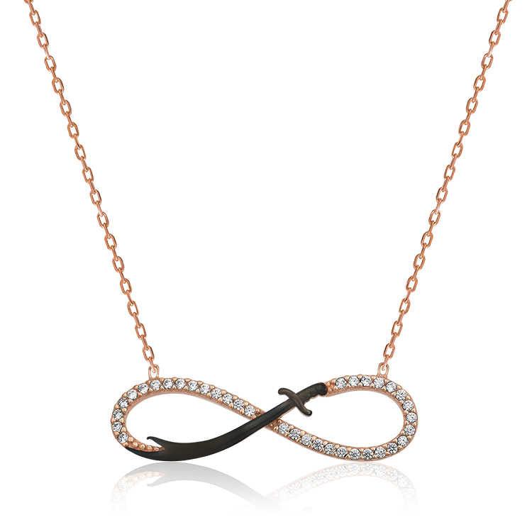 Collier épée Zulfiqar en argent avec infini