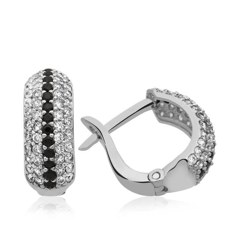 Silver Full Circle Earring