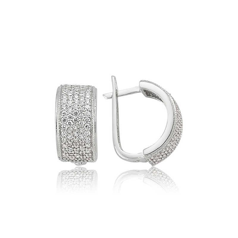 Silver Full Circle Earring
