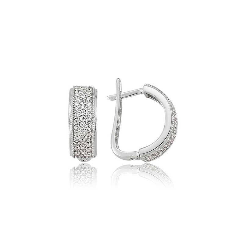 Silver Full Circle Earring