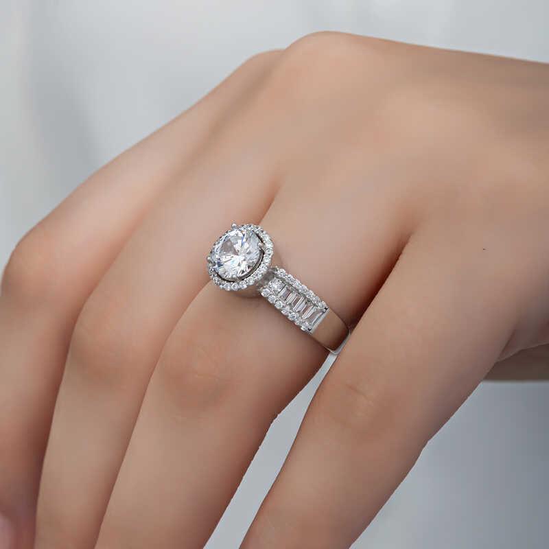Silver Single Stone Women's Ring