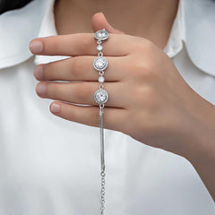 Bracelet femme solitaire en argent