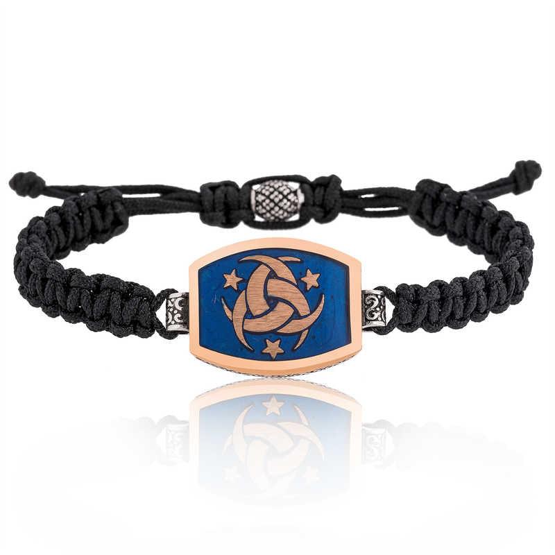 Silver Special Organization Macrame Men's Bracelet
