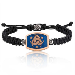 Silver Special Organization Macrame Men's Bracelet