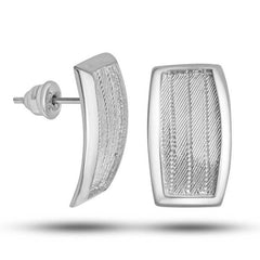 Silver Trabzon Wicker Women's Earrings