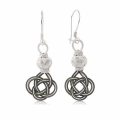 Silver Trabzon Knitting Kazaz Women's Earrings