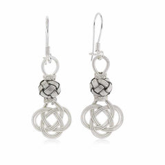 Silver Trabzon Knitting Kazaz Women's Earrings