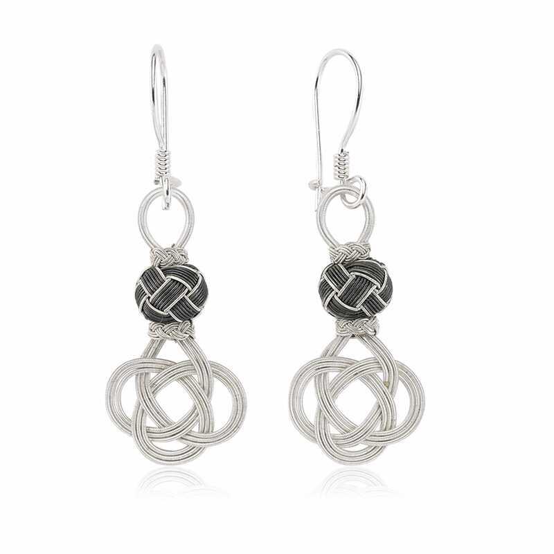 Silver Trabzon Knitting Kazaz Women's Earrings