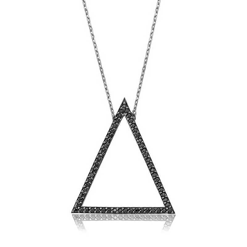 Silver Triangle Women's Necklace