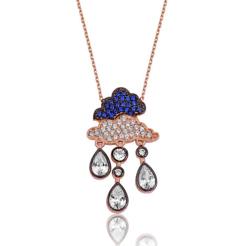 Silver Rain Cloud Necklace