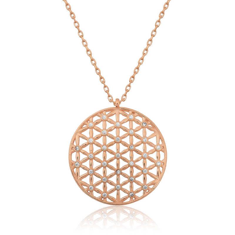 Silver Flower of Life Necklace