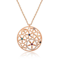 Silver Flower of Life Necklace